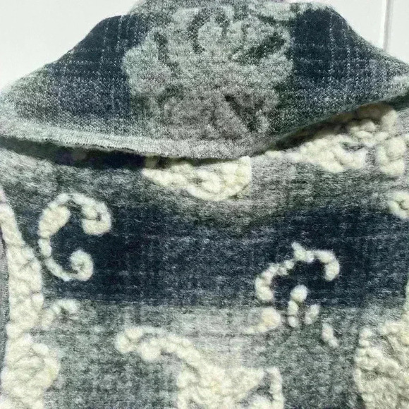 Soft Autum floral wool knit coat one SZ - Picture 7 of 7